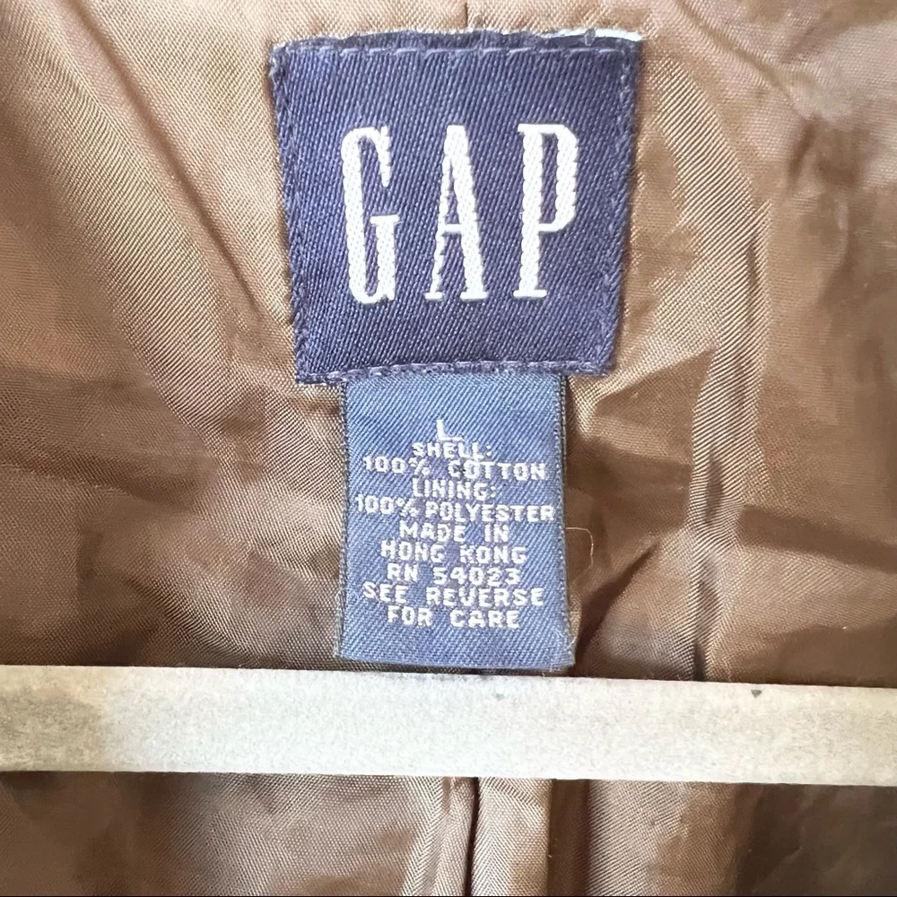 Vintage Gap Men’s Dark Green Wide Wale Corduroy Blazer Jacket Size Large - Picture 13 of 13